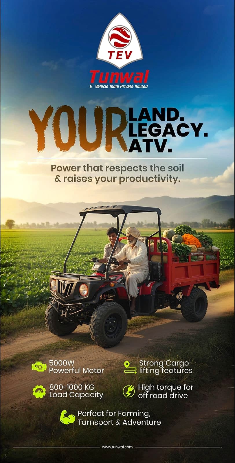 Tunwal E-Vehicle company — Farm ATV